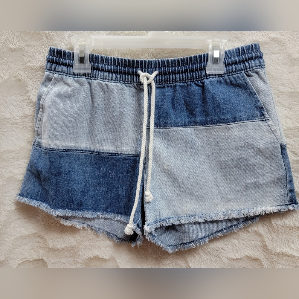 Aerie Denim Patch Shorts